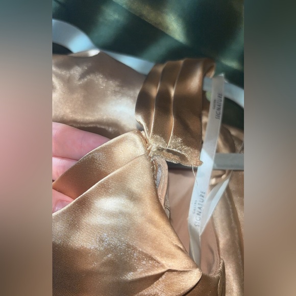 CHARMEUSE COWL OFF-THE-SHOULDER DRESS - Picture 10 of 10